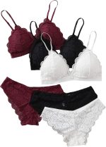 Women Sexy Lingerie Set Lace Matching Bra and Panty Set