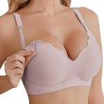 Nursing Bra Wavy Breastfeeding Bras for Women Seamless Maternity Support Wireless Pregnancy Sleep Bralette