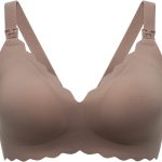 Nursing Bras for Breastfeeding, Seamless Pregnancy Maternity Bra Wireless Classic Jelly Strip Support Nursing Bra