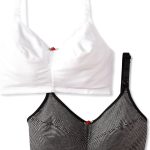 Wireless Nursing Bra for Women, Double-Layered Cups, One Hand Nursing Clasps, Adjustable Straps