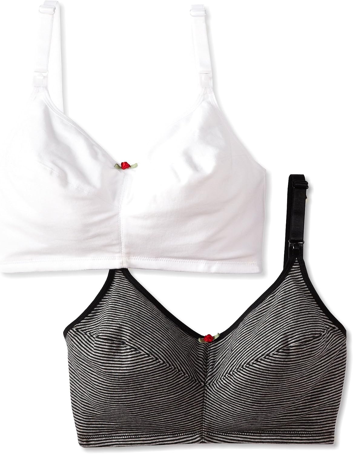 818bCDcnqpL._AC_SL1500_.jpg Wireless Nursing Bra for Women, Double-Layered Cups, One Hand Nursing Clasps, Adjustable Straps - Image 1